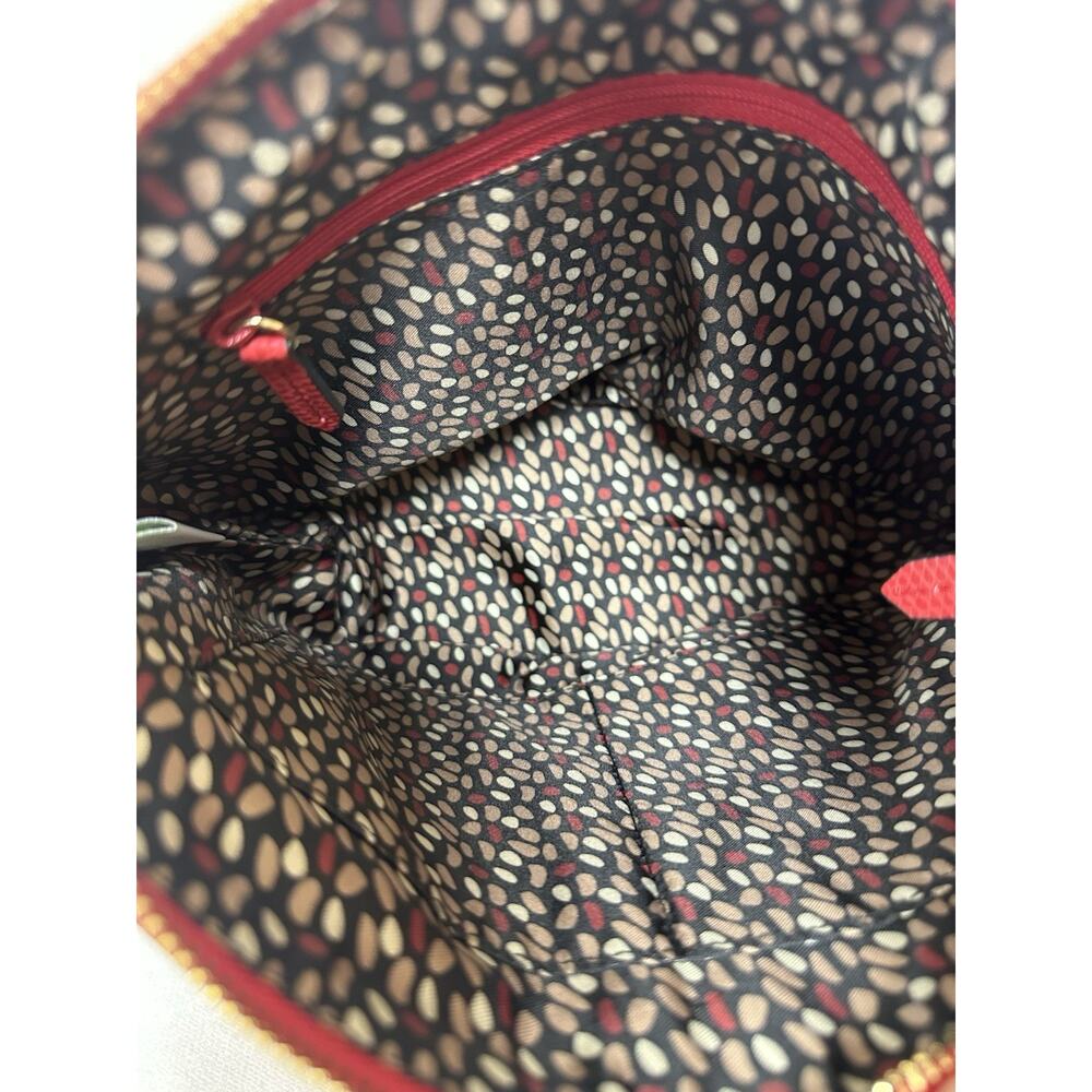 NWT Vera Bradley PREPPY POLY CROSSBODY Shoulder Bag in TANGO RED purse 14896-480 - Picture 9 of 11
